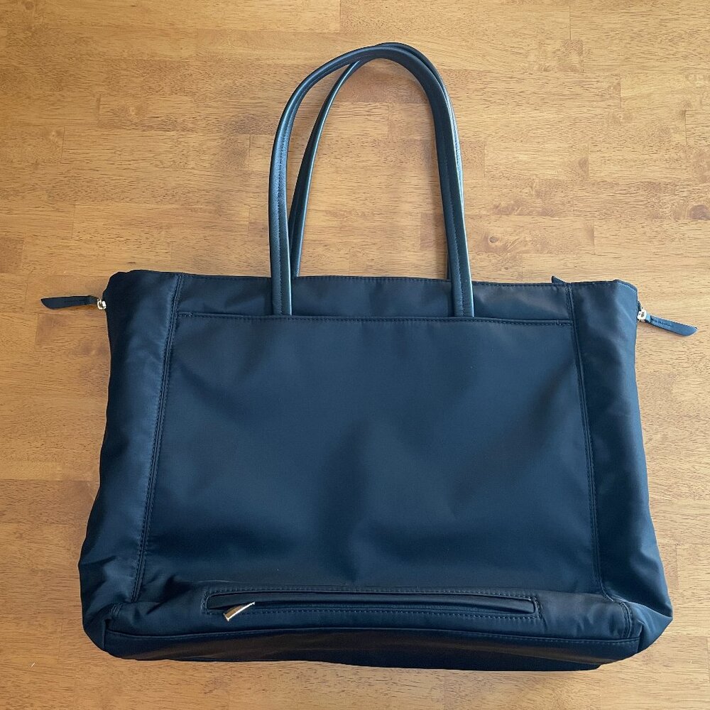 KNOMO London Grosvenor Place expandable laptop tote bag - Picture 3 of 16